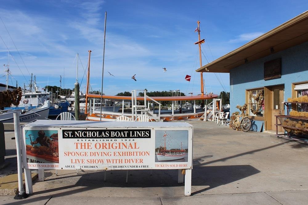 St. Nicholas Boat Lines The Agatha Sponge Diving Exhibition Tarpon Springs  FL